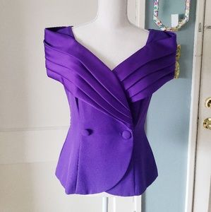 Vintage ♡ Structured Sweetheart Dress Blouse